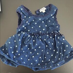 Splendid baby Blue Star Patterned Dress 3/6 months LIKE NEW